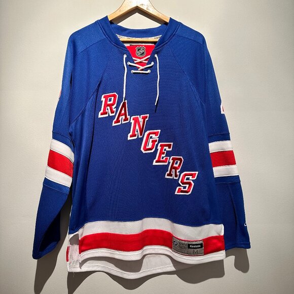 Vintage Reebok NHL Men's Medium New York Rangers Hockey Players Jersey - Picture 1 of 6